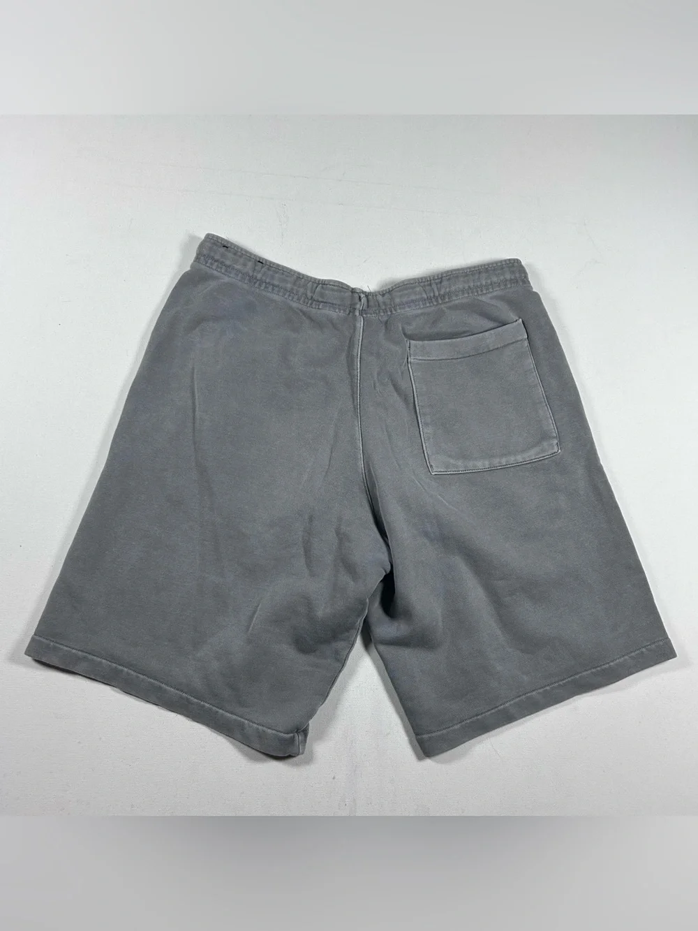 Vintage Nike Sweat Shorts Mens M Waist Gray Marks Noted Grunge 90s faded Stretch
